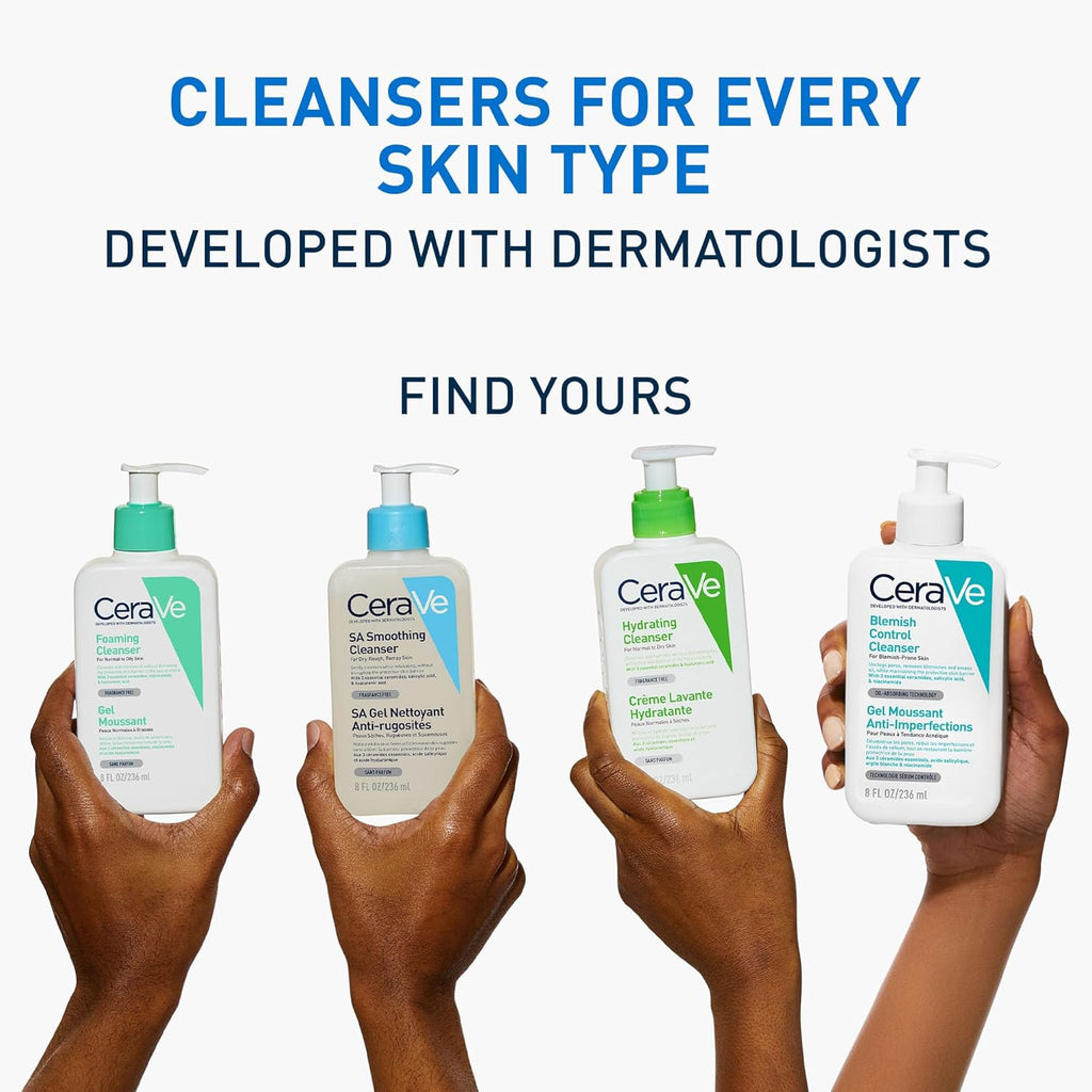 Blemish Control Cleanser Gel Face Wash 236Ml, for Blackheads, Blocked Pores & Acne-Prone Skin, 2% Salicylic Acid + Niacinamide + Purifying Clay + Ceramides, Lightweight + Oil-Absorbing