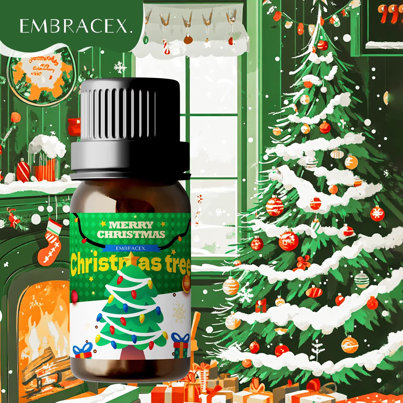 10Ml Christmas Tree Essential Oil Christmas Perfume Diffuser Christmas Party Christmas Gifts Christmas Decoration