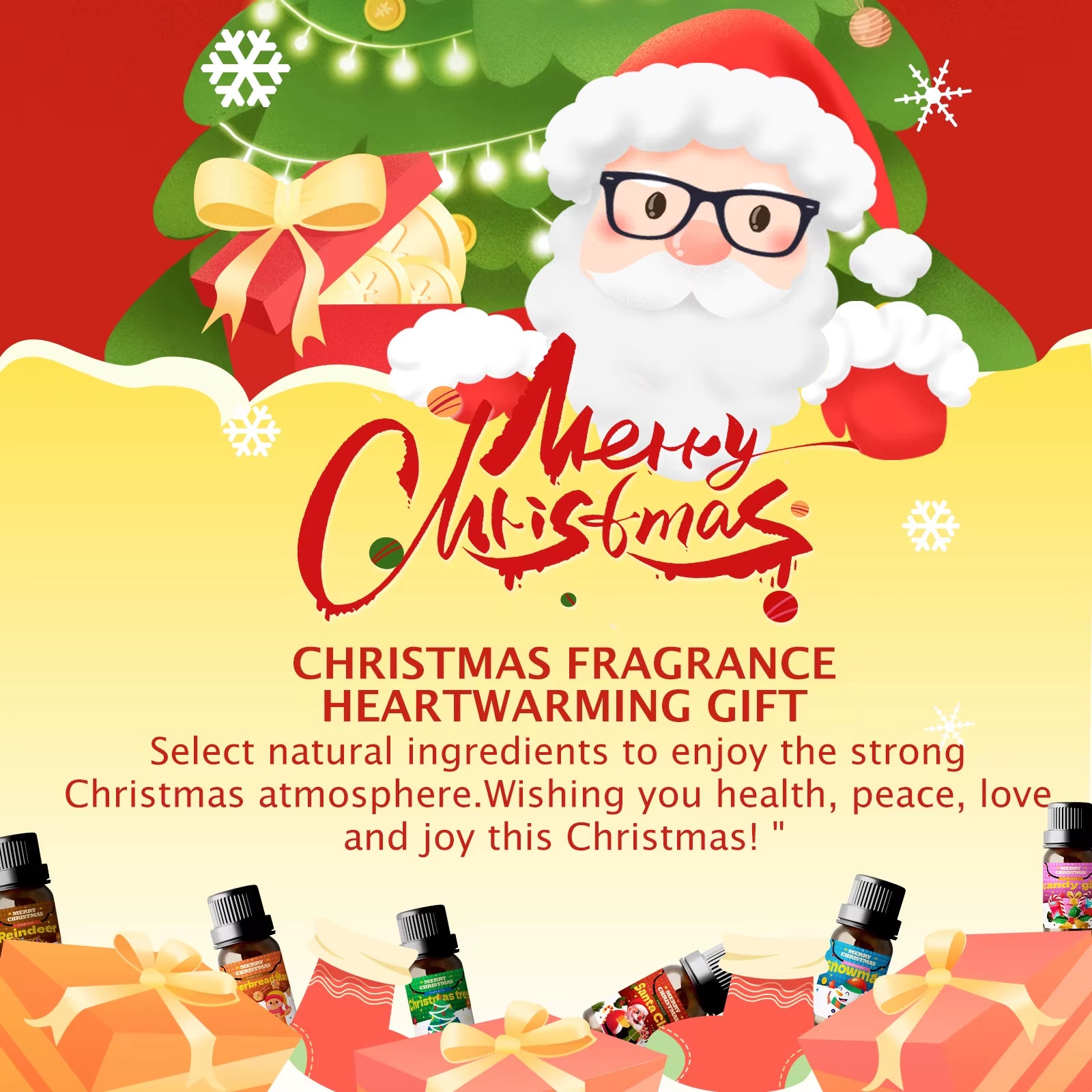 10Ml Christmas Tree Essential Oil Christmas Perfume Diffuser Christmas Party Christmas Gifts Christmas Decoration