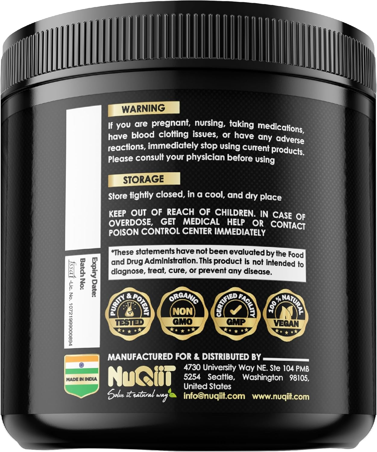 Ashwagandha Capsules - Irish Sea Moss - Apple Cider Vinegar & More - 120 Vegan Capsules