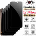 1/3/5 PCS anti Spy Tempered Glass for Iphone 17 16 15 Pro Max Privacy Screen Protector Iphone 16 Front Film Iphone 15 14 plus Verre Trempe Iphone 17 16E 14 13 12 11 Privacy Film